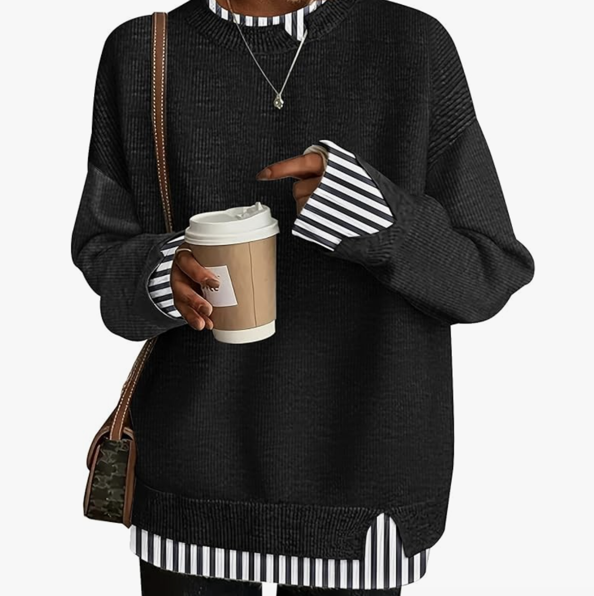 Disamer statement sweater styled for fall, featured in an Autum Love guide