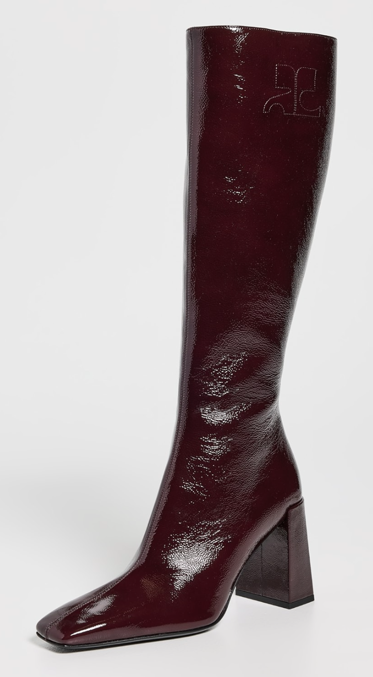 Courrèges Heritage Shadow Naplack Boots  Heritage Shadow Naplack Boots $1,750.00