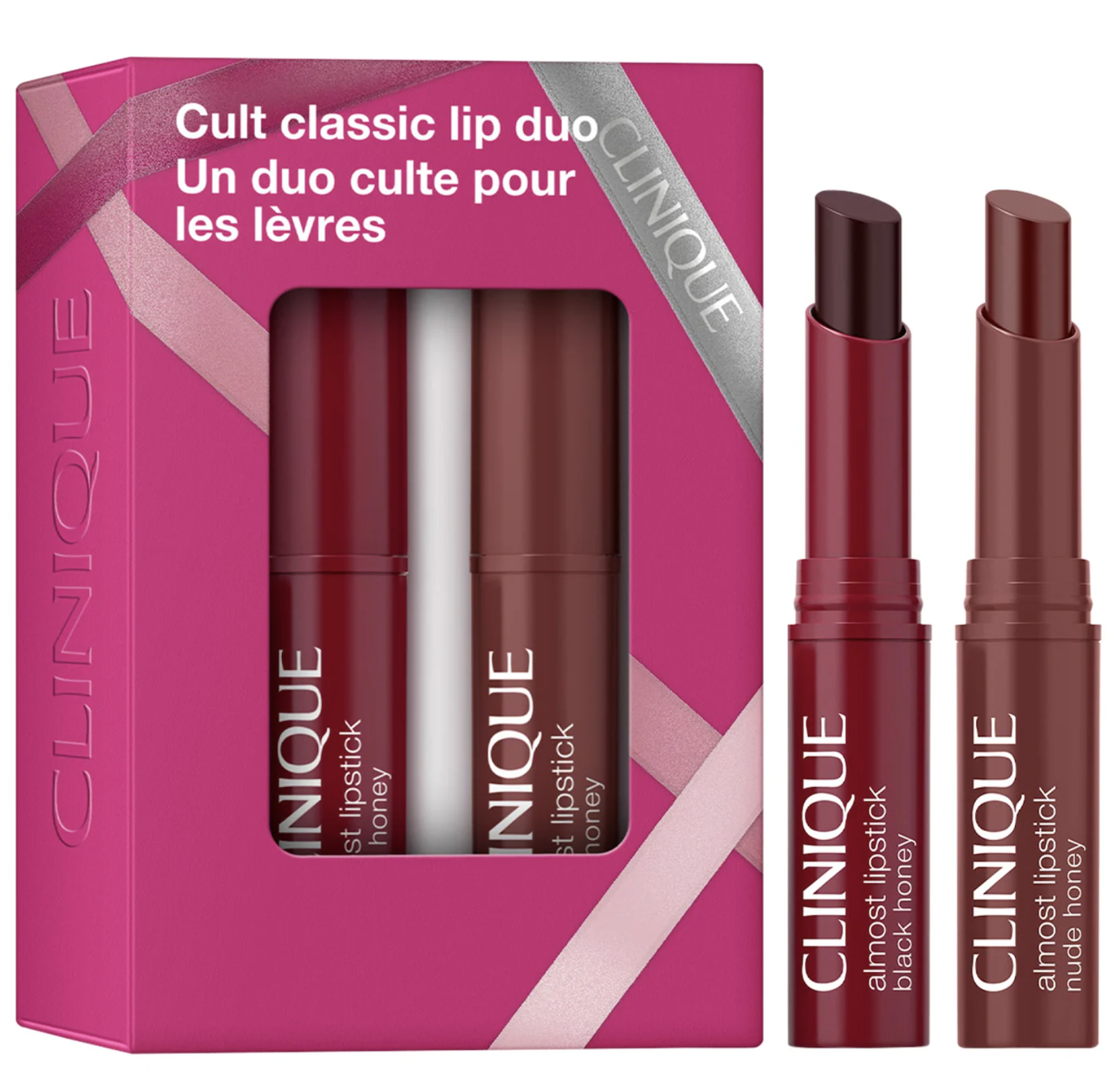 Clinique mini Black Honey lip color and coordinating lip gloss in a gift set