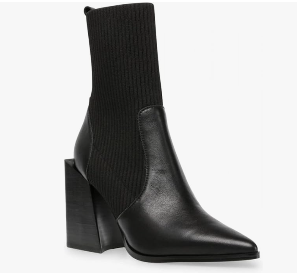 Chunky Stacked Heel Ankle Boots