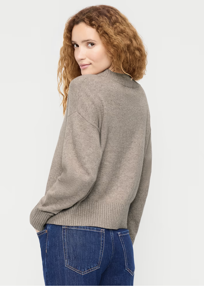 Old Navy Ruffle-Collar Pointelle Cardigan, studio product photo.