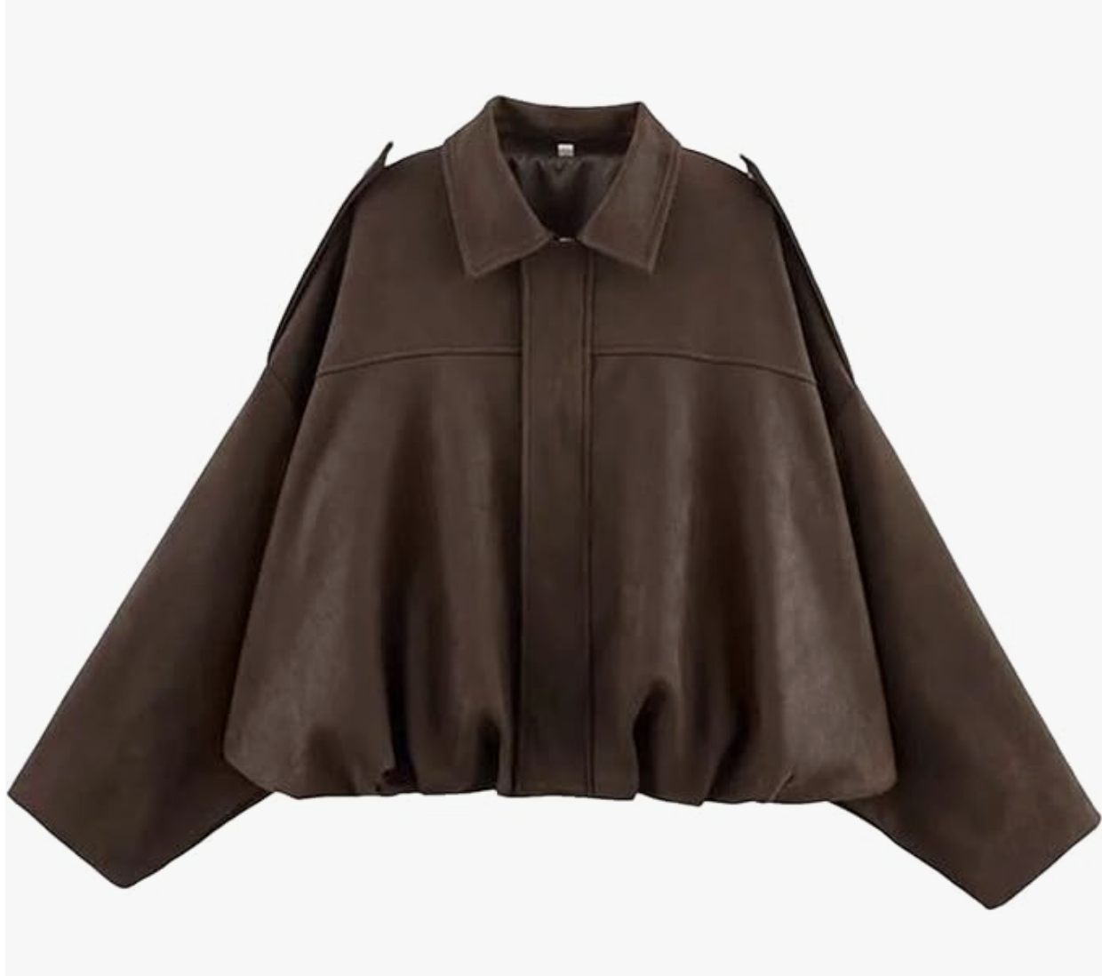 Faux Suede Bomber Jacket