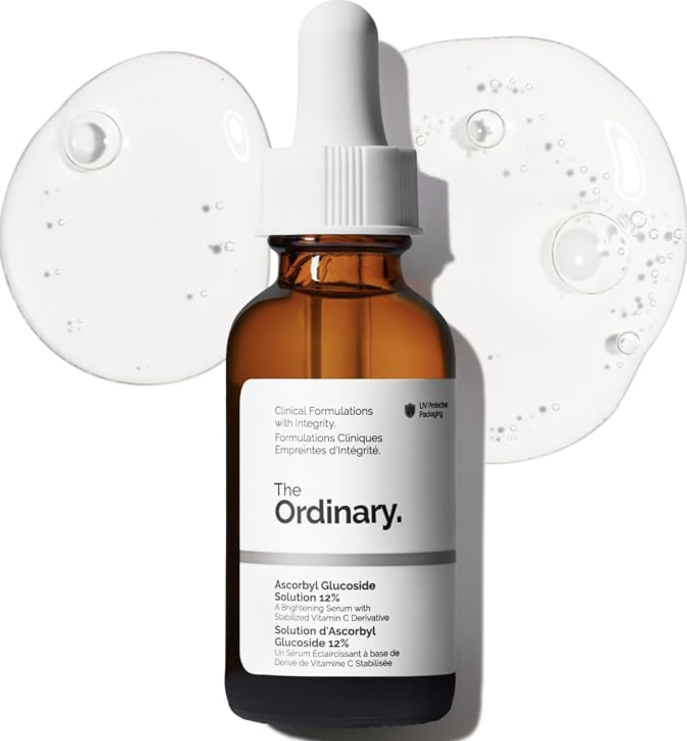 The Ordinary Ascorbyl Tetraisopalmitate Solution 20% in Vitamin F dropper bottle.