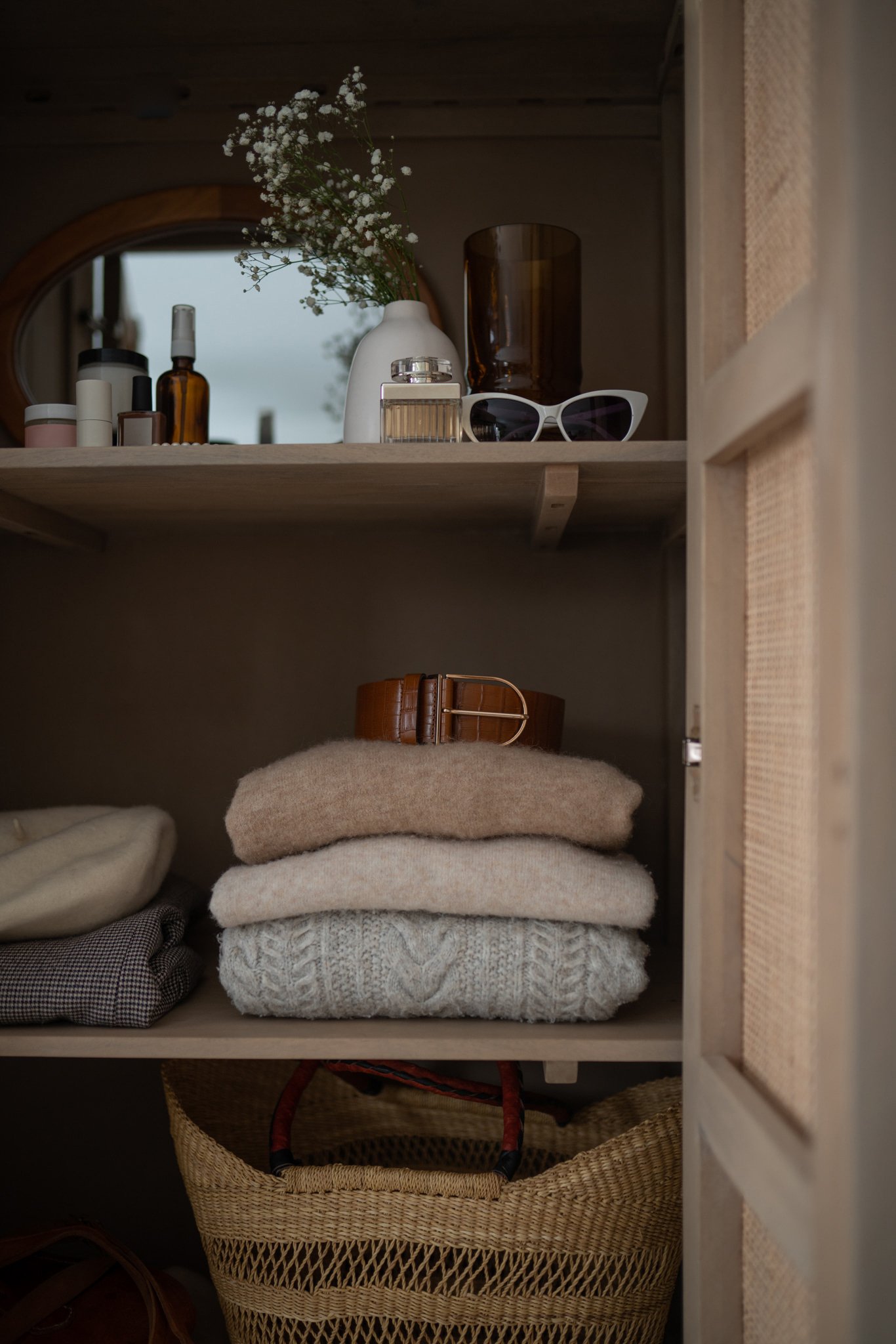 Bathroom Closet Organization Inspiration from Glamorous Versatility