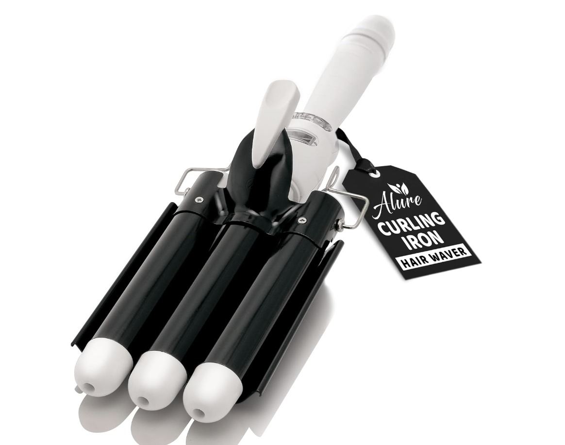 amika High Tide three-barrel hair waver for deep, consistent waves.