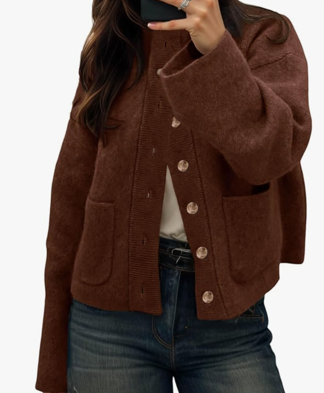 Chunky Knit Cardigan Sweater