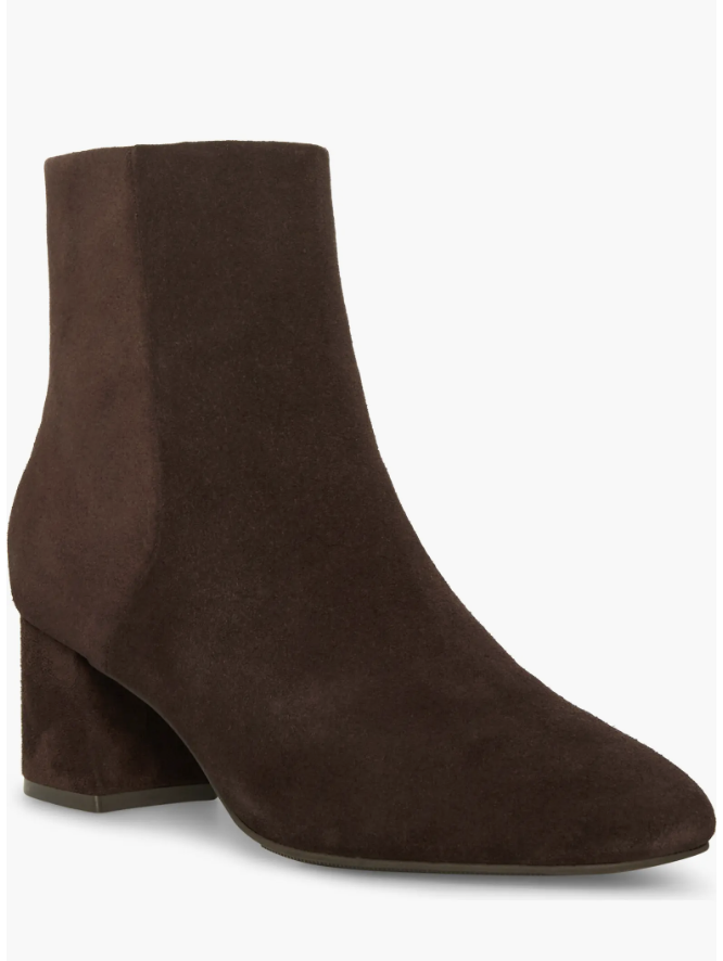 Blondo Alida dark brown waterproof ankle booties for fall