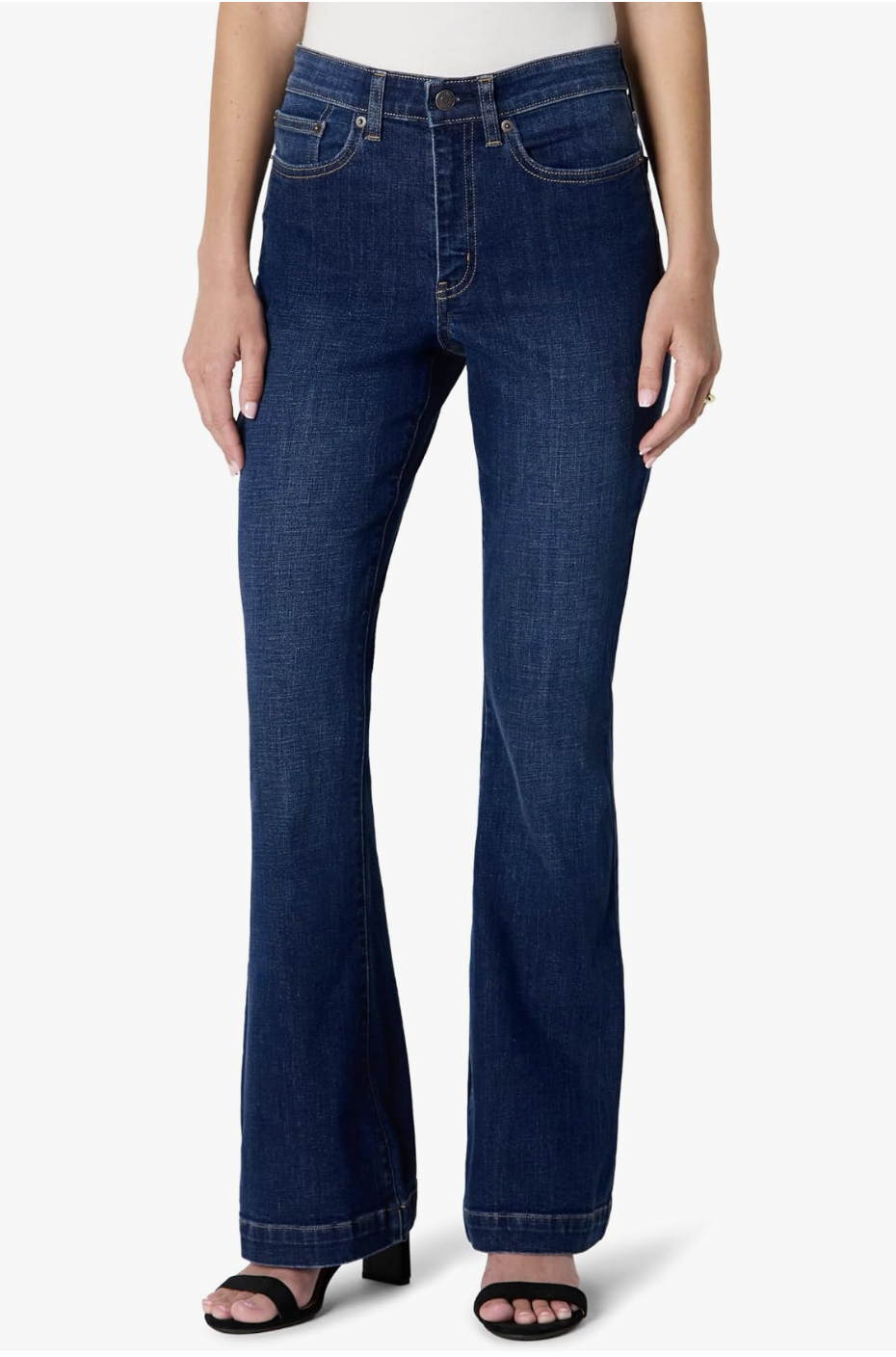 Amazon Essentials High-Rise Flare Jeans, product photo.