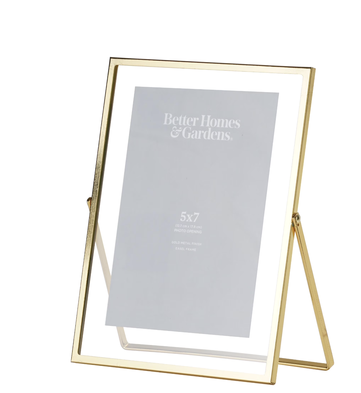 Better Homes & Gardens gold tabletop float frame.