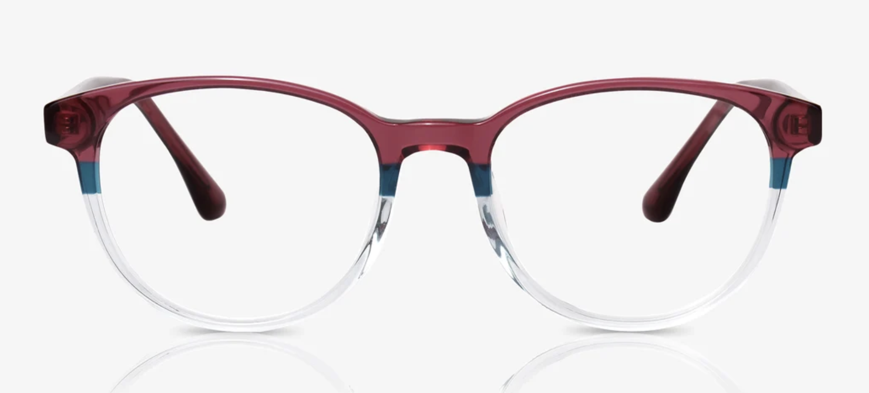 Small oval eyeglasses with a '90s-inspired silhouette
