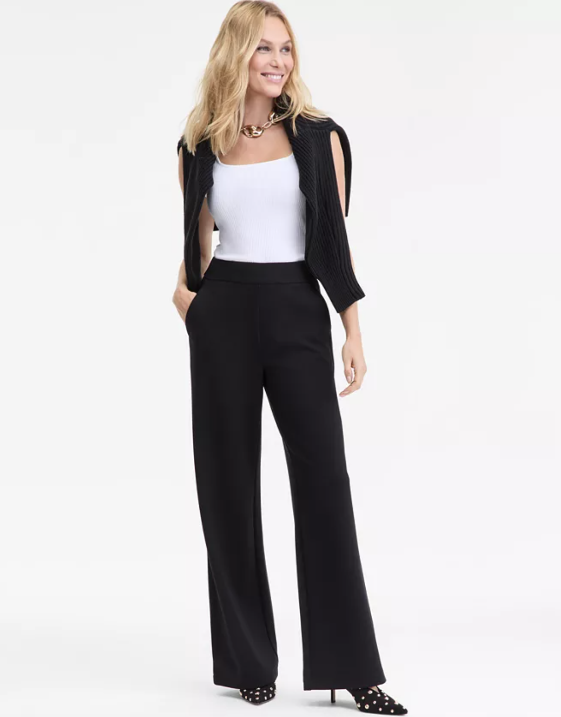 I.N.C. International Concepts Women's High-Rise Wide-Leg Pants, Macy's Exclusive