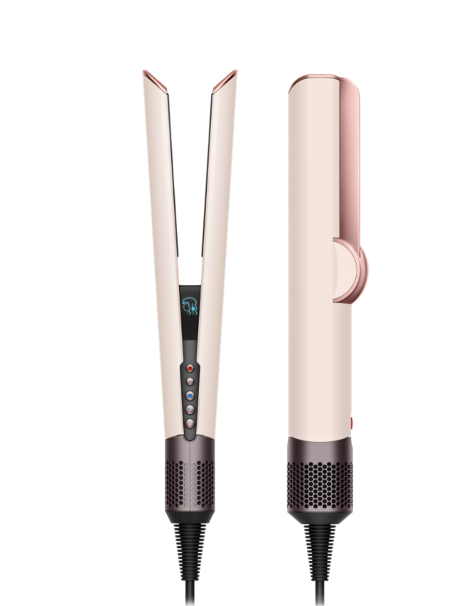 Dyson Airstrait wet-to-dry hair straightener designed to smooth hair with directed airflow.