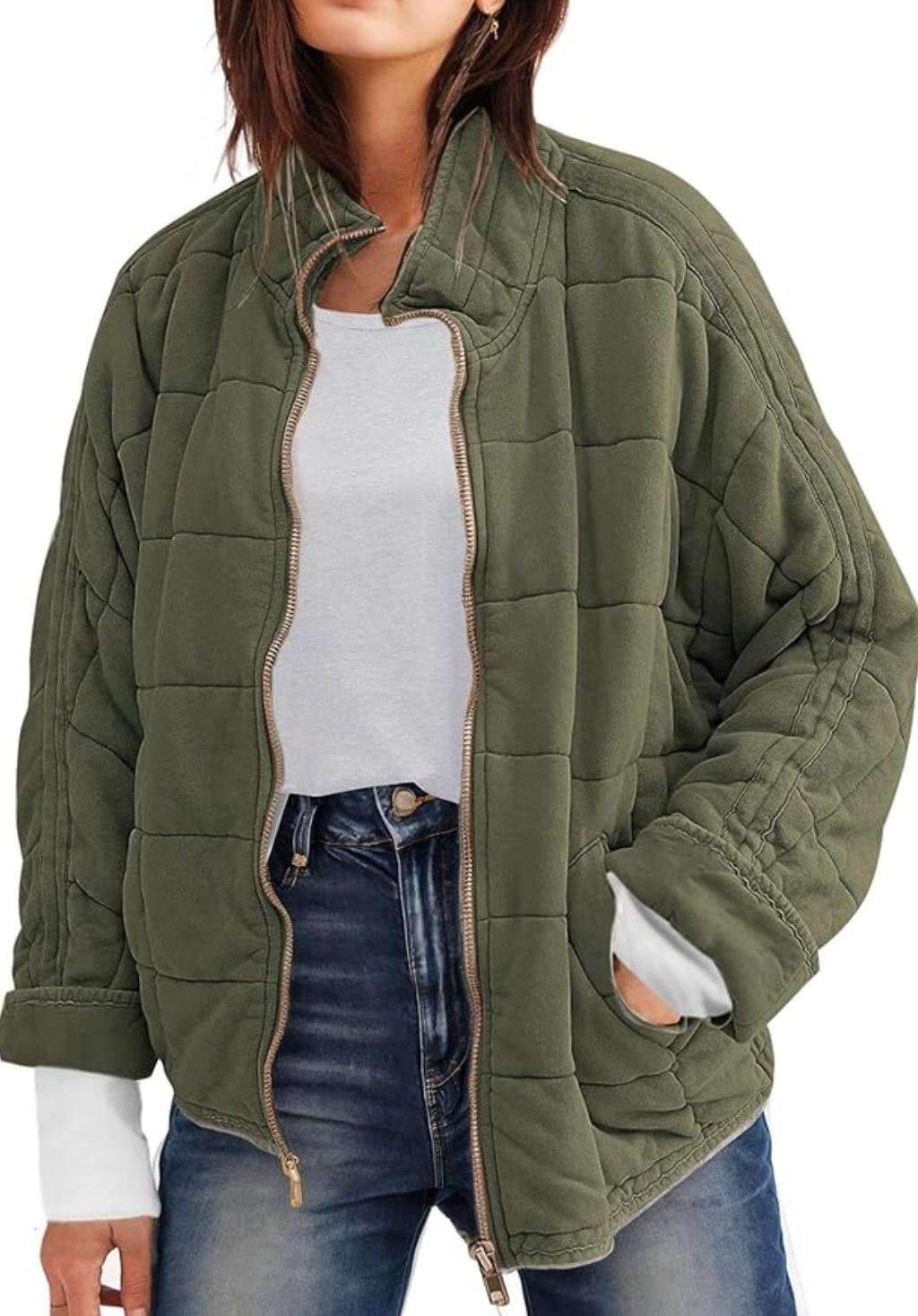 Dolman Quilted Lightweight Jacket