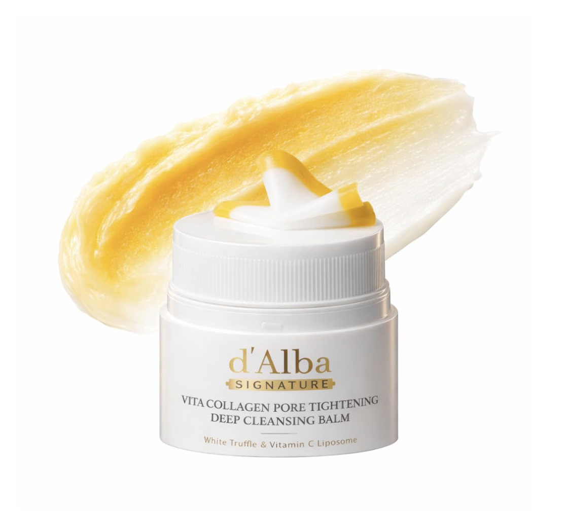d’Alba Signature Vita Collagen Deep Cleansing Balm for removing makeup and sunscreen