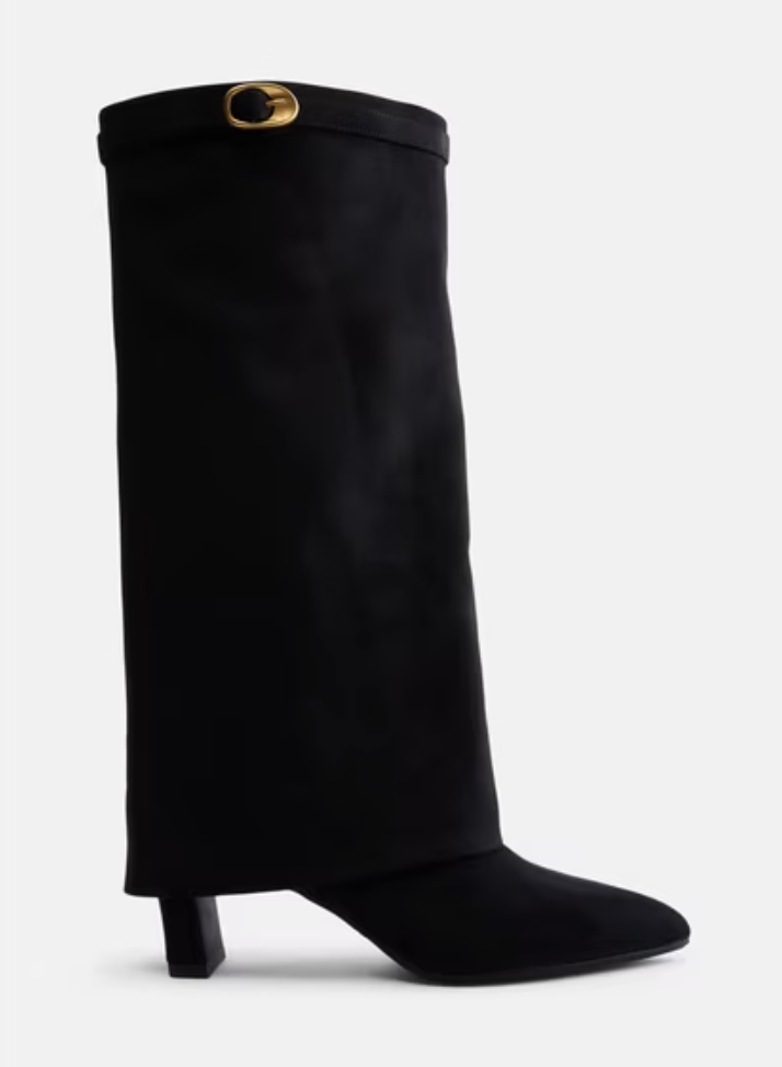 Madden NYC fold-over faux-suede buckle boots