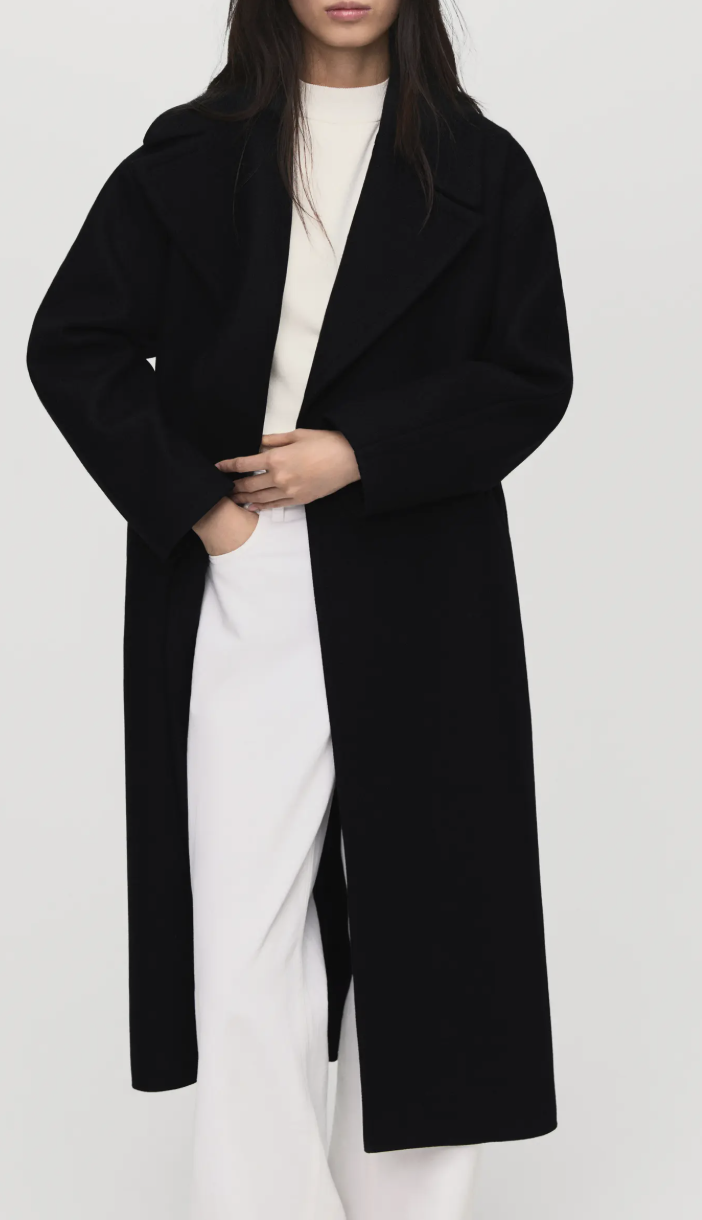 Belted Wool Blend Coat MANGO $299.99Current Price $299.99