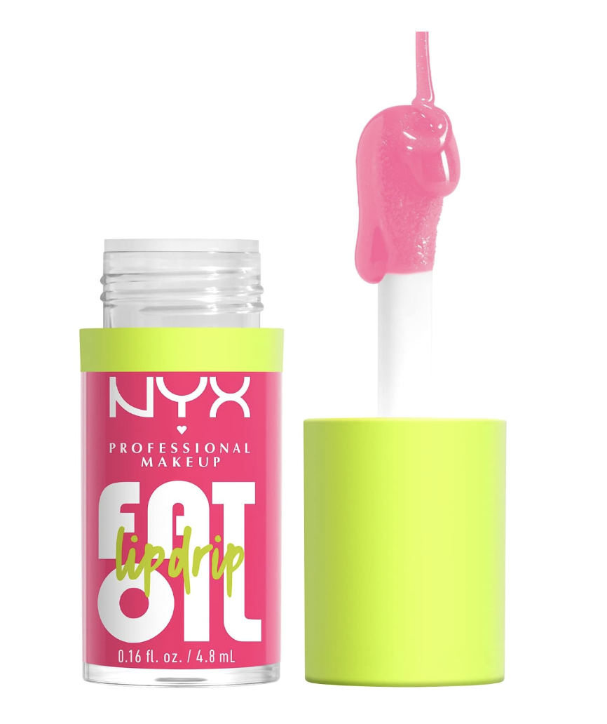 NYX Fat Oil Lip Drip tinted lip oil with a large cushion applicator.