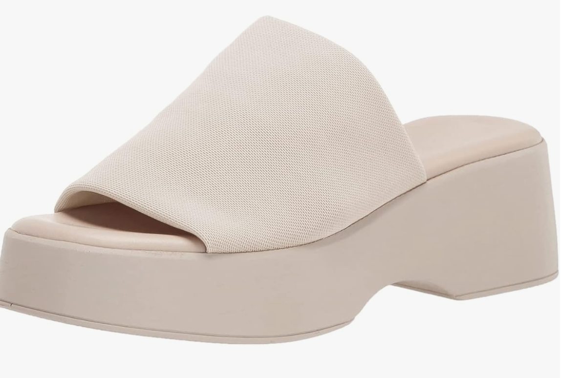 Platform Open Toe Slip On