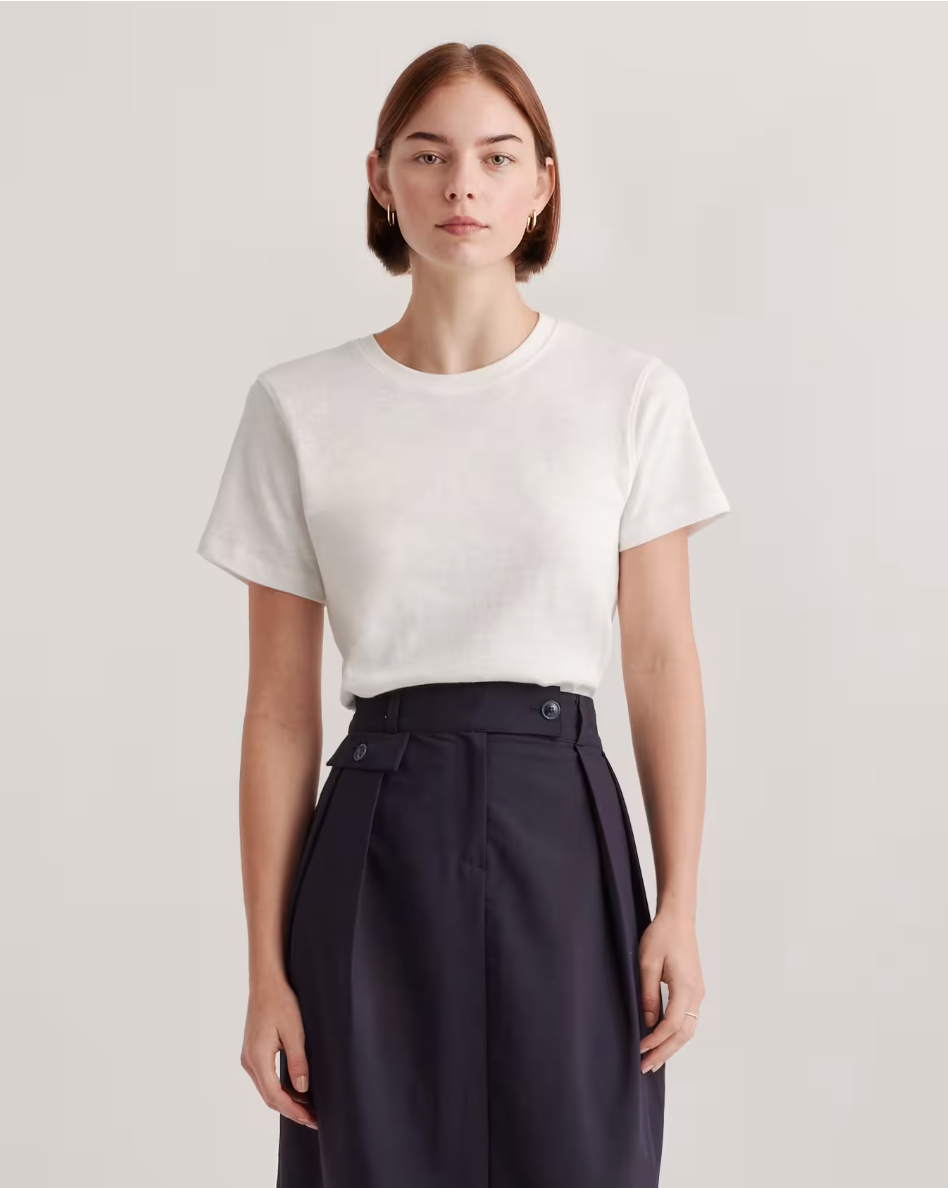 100% Organic Cotton Slub Crewneck Tee