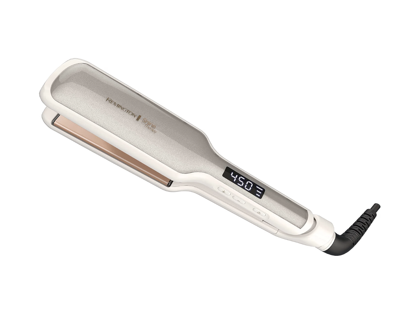 Remington Shine Therapy two-inch flat iron straightener in black