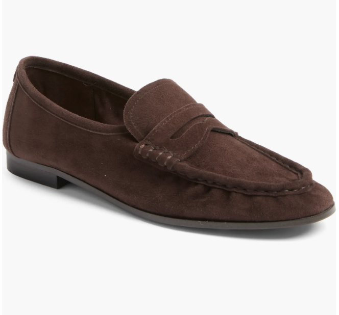 Sam Edelman Lizbeth moc-toe loafers with a menswear-inspired silhouette.