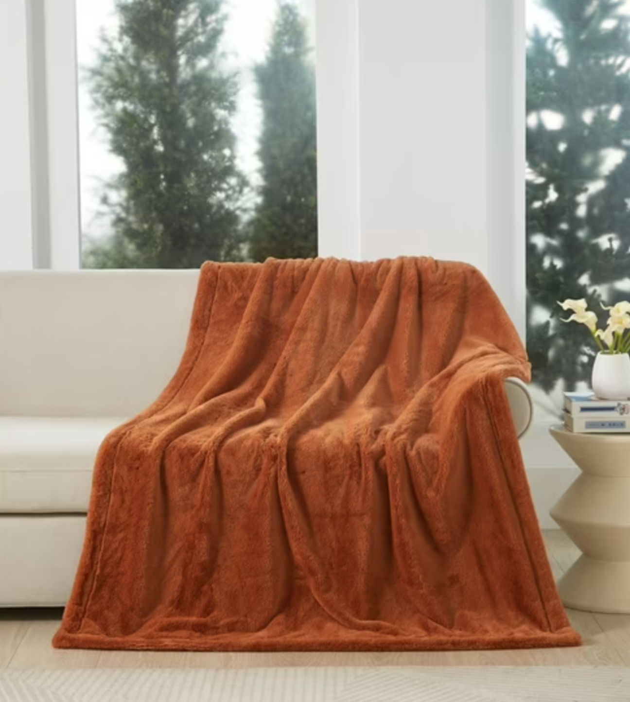 Cozy Faux Fur Throw