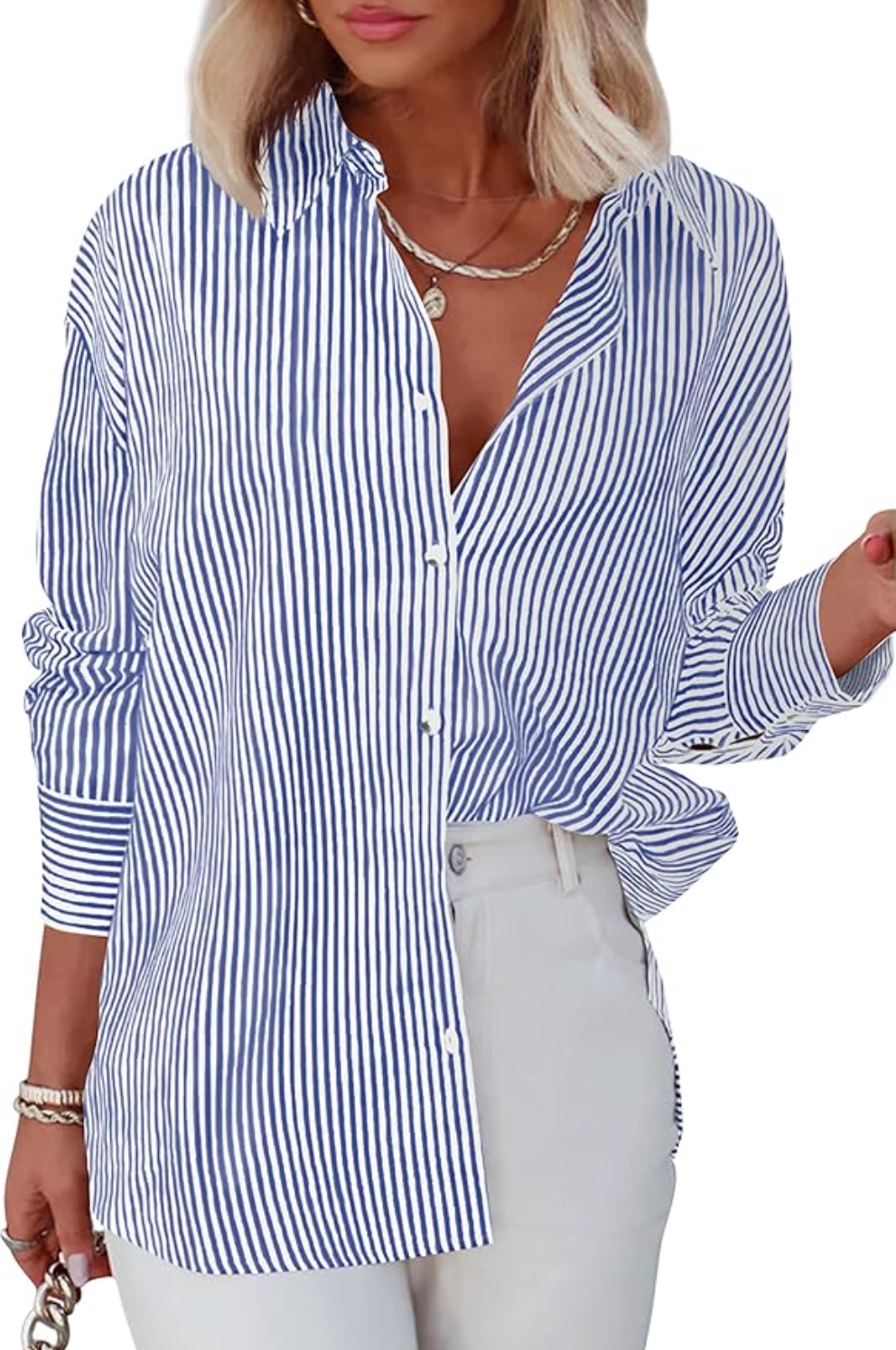 Striped Button Down Shirt