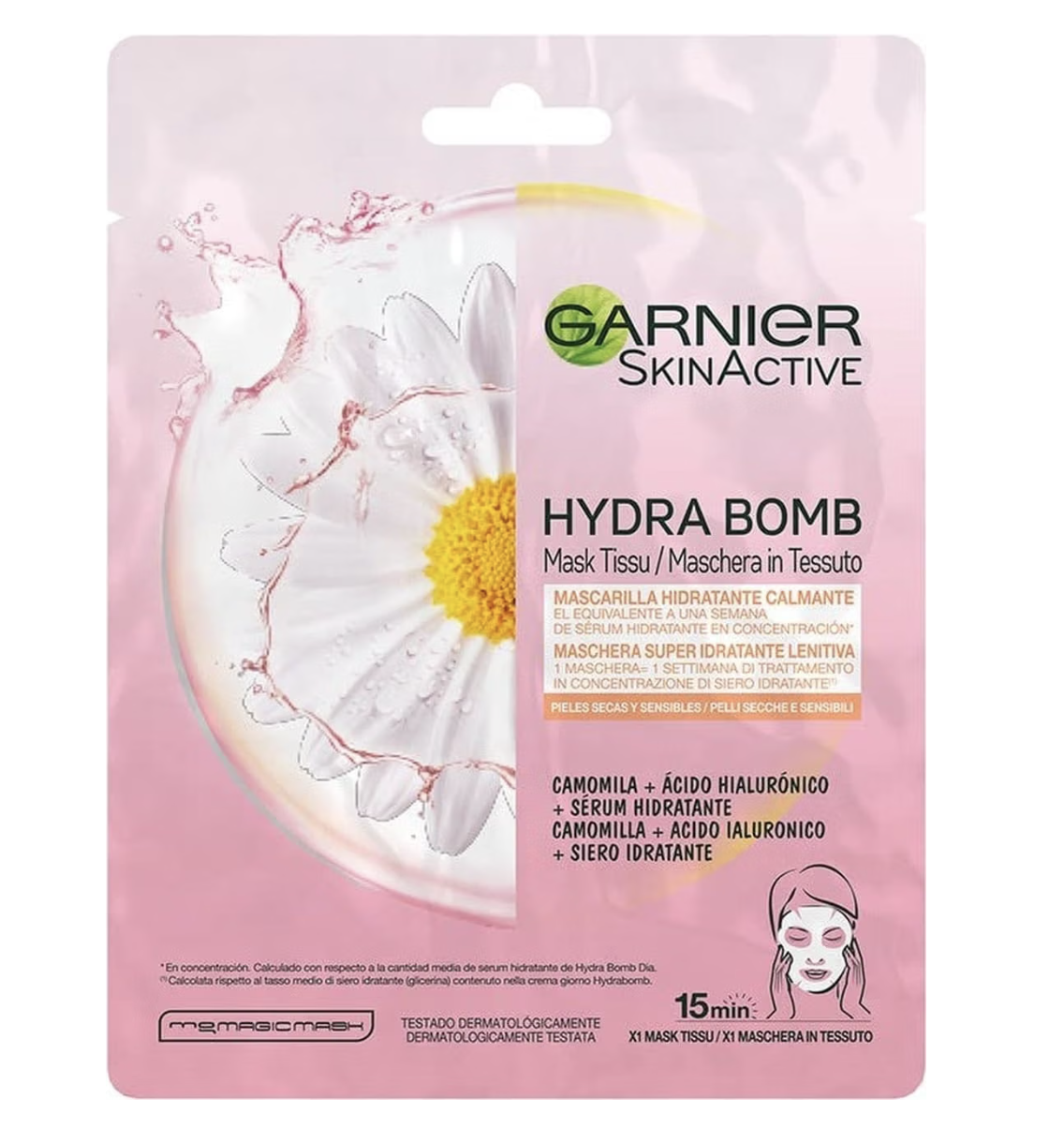 Garnier SkinActive Moisture Bomb Tissue Mask, an affordable hydrating sheet mask
