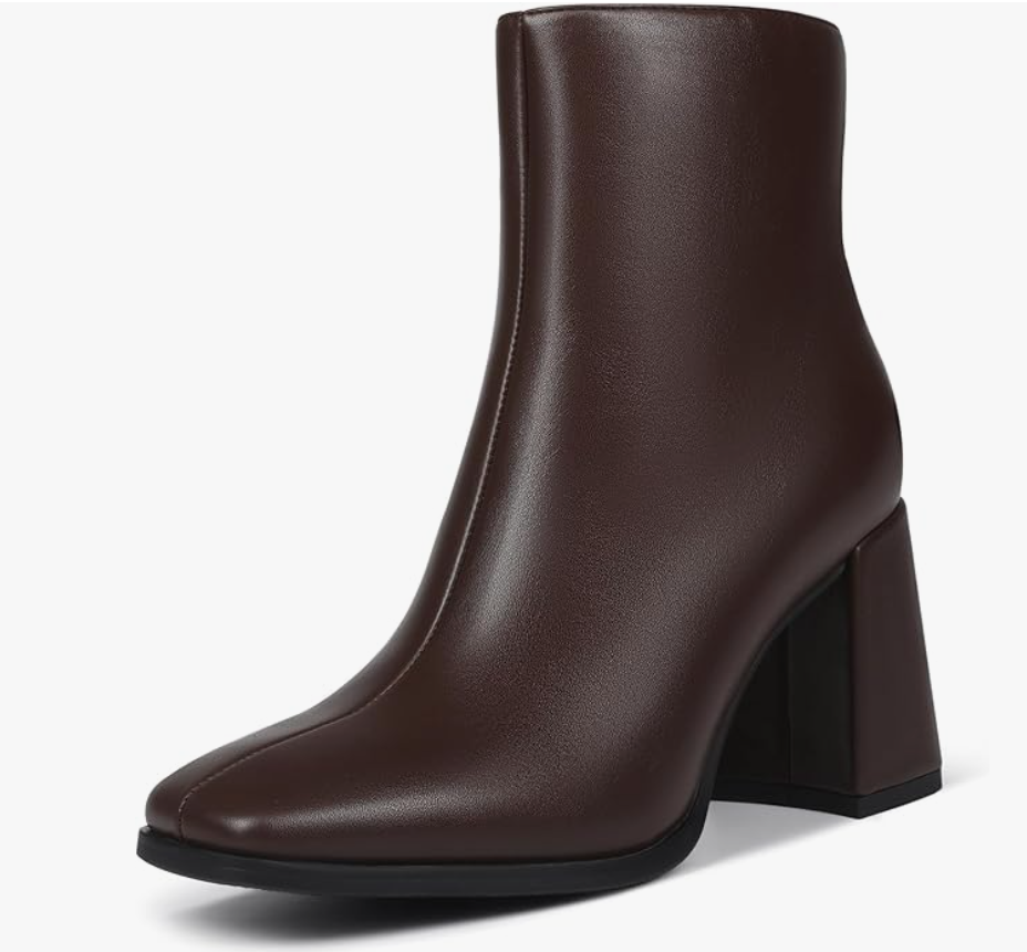 Square Toe Ankle Boots