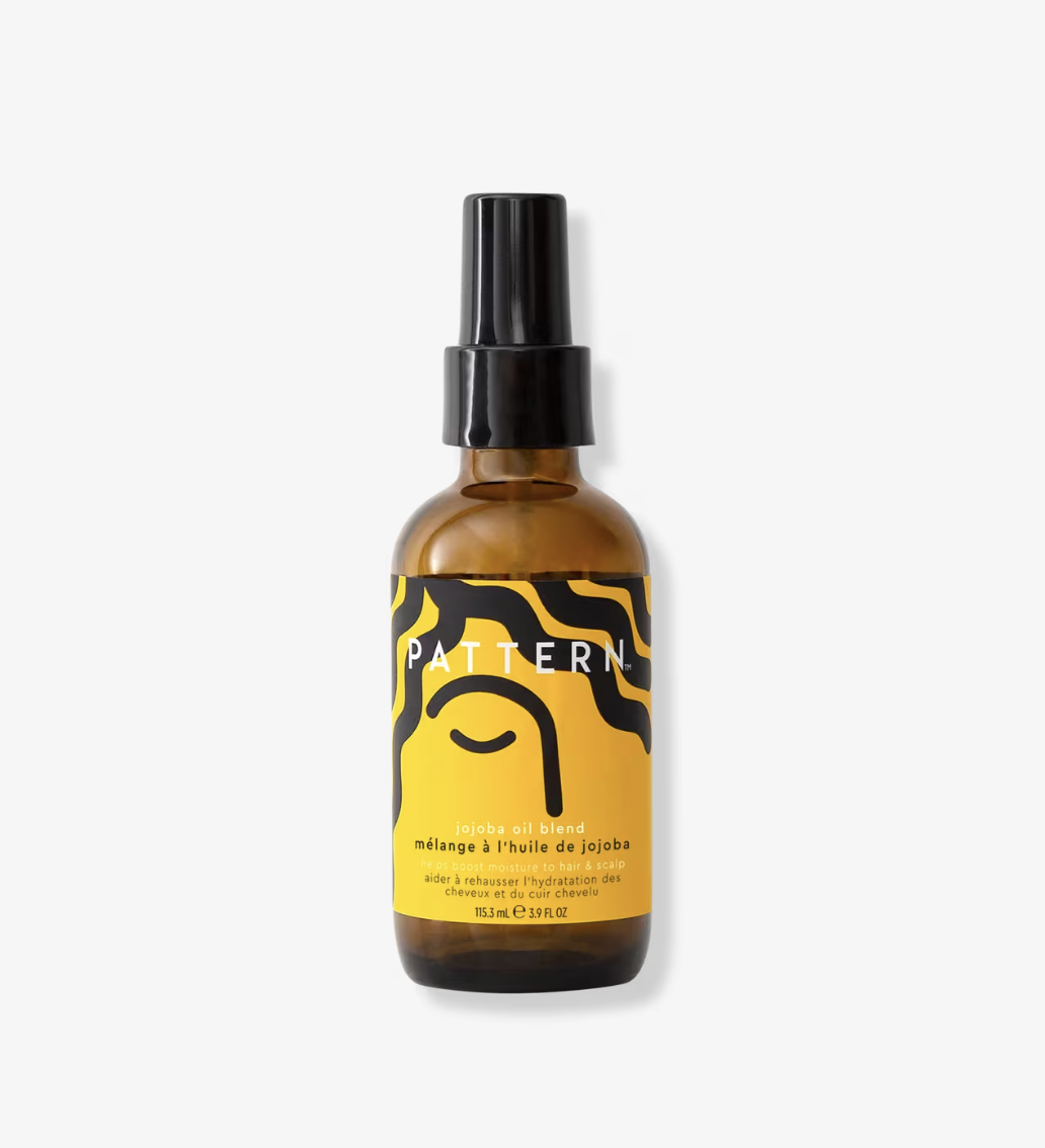 Pattern Beauty Jojoba Oil Blend for lightweight scalp moisture and low porosity hair sealing.