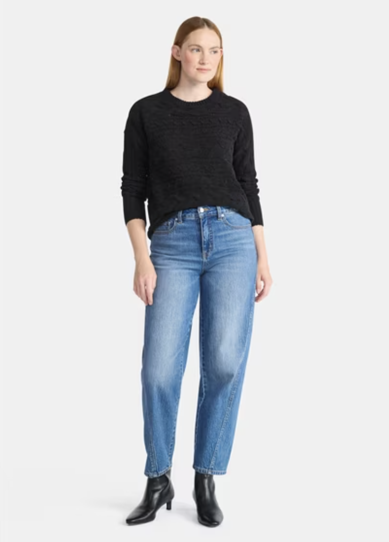 Time and Tru chenille cable knit crewneck sweater from Walmart's October 2026 new arrivals