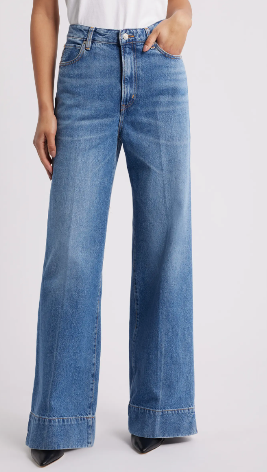 The Slice High Waist Flare Jeans FRAME $348.00Current Price $348.00
