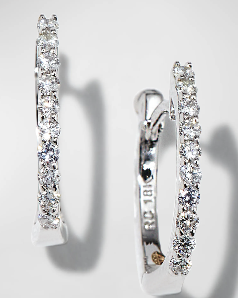 Roberto Coin  Pave Diamond Horseshoe Earrings  $1,450