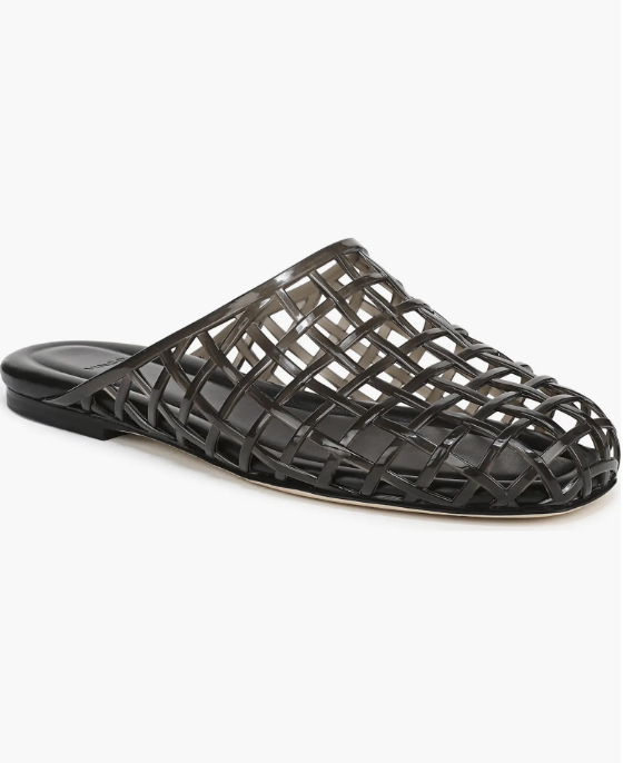 Lucky Step black mesh jelly ballet flats with a caged design, an affordable Amazon alternative to the clear shoe trend for petite women.