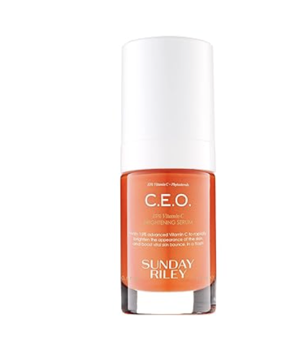 Close-up of the Vanicream Vitamin C Serum packaging, highlighting its formula for sensitive skin with ceramides and THD Ascorbate.