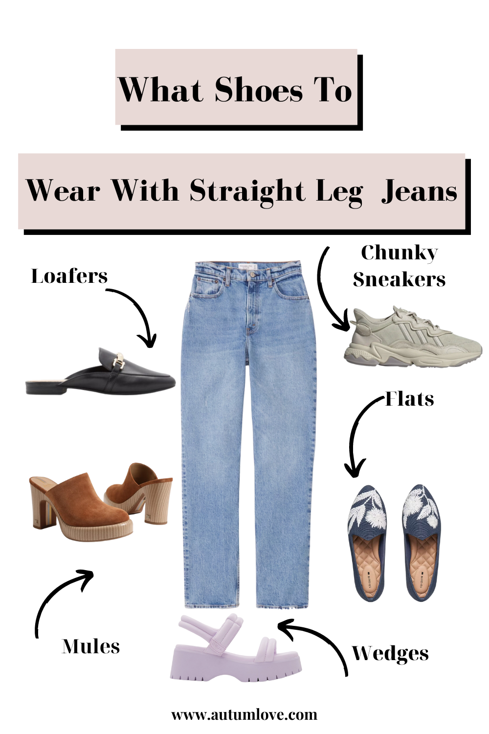 A Guide to the Best Shoes for Every Jean Style — Autum Love