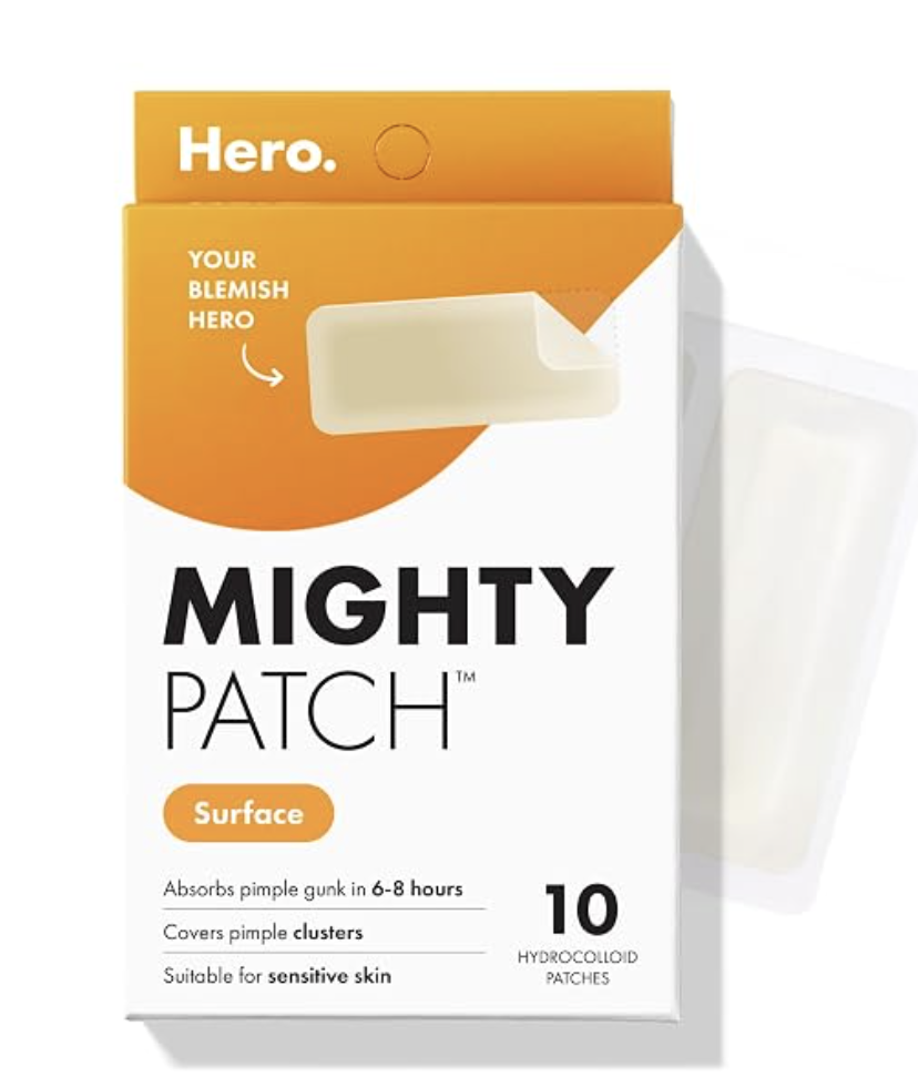 Hero Cosmetics Mighty Patch Original hydrocolloid acne patches in packaging.