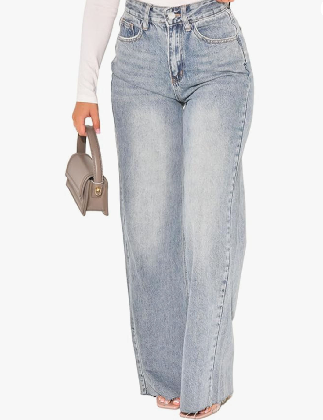Straight Leg High Waist Baggy Denim Jeans