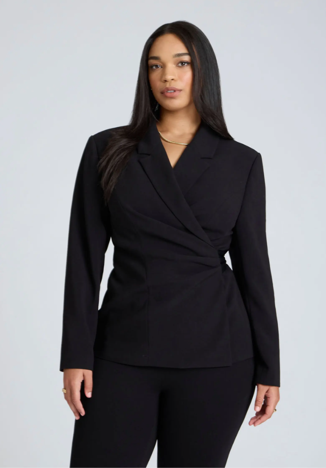 Wrap Blazer ELOQUII Plus Available $102.99Current Price $102.99