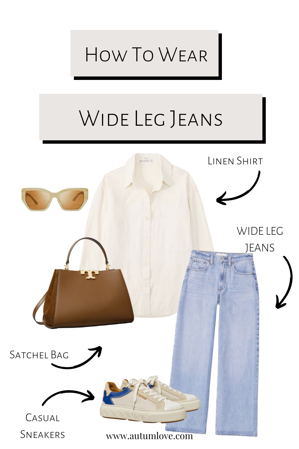 6 Easy Outfit Ideas Using Wide Leg Jeans
