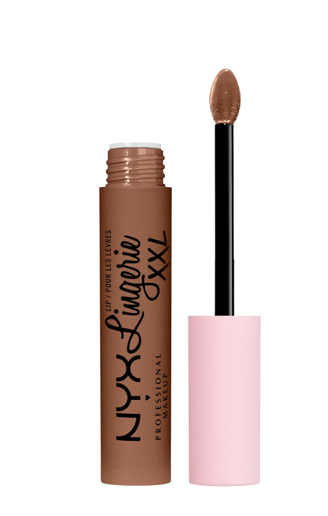 NYX PROFESSIONAL MAKEUP Lip Lingerie XXL Matte Liquid Lipstick - Hot Caramelo (Warm Caramel)