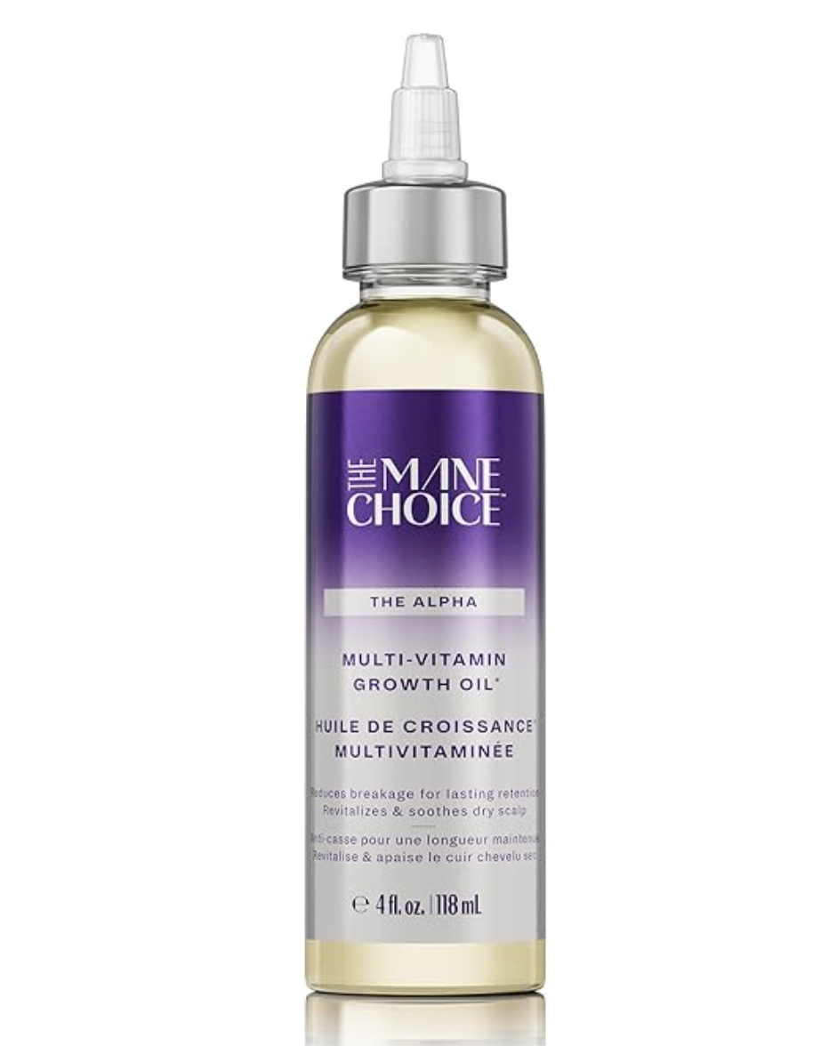 The Mane Choice Multi-Vitamin Scalp Growth Oil for edge recovery and increasing hair density.