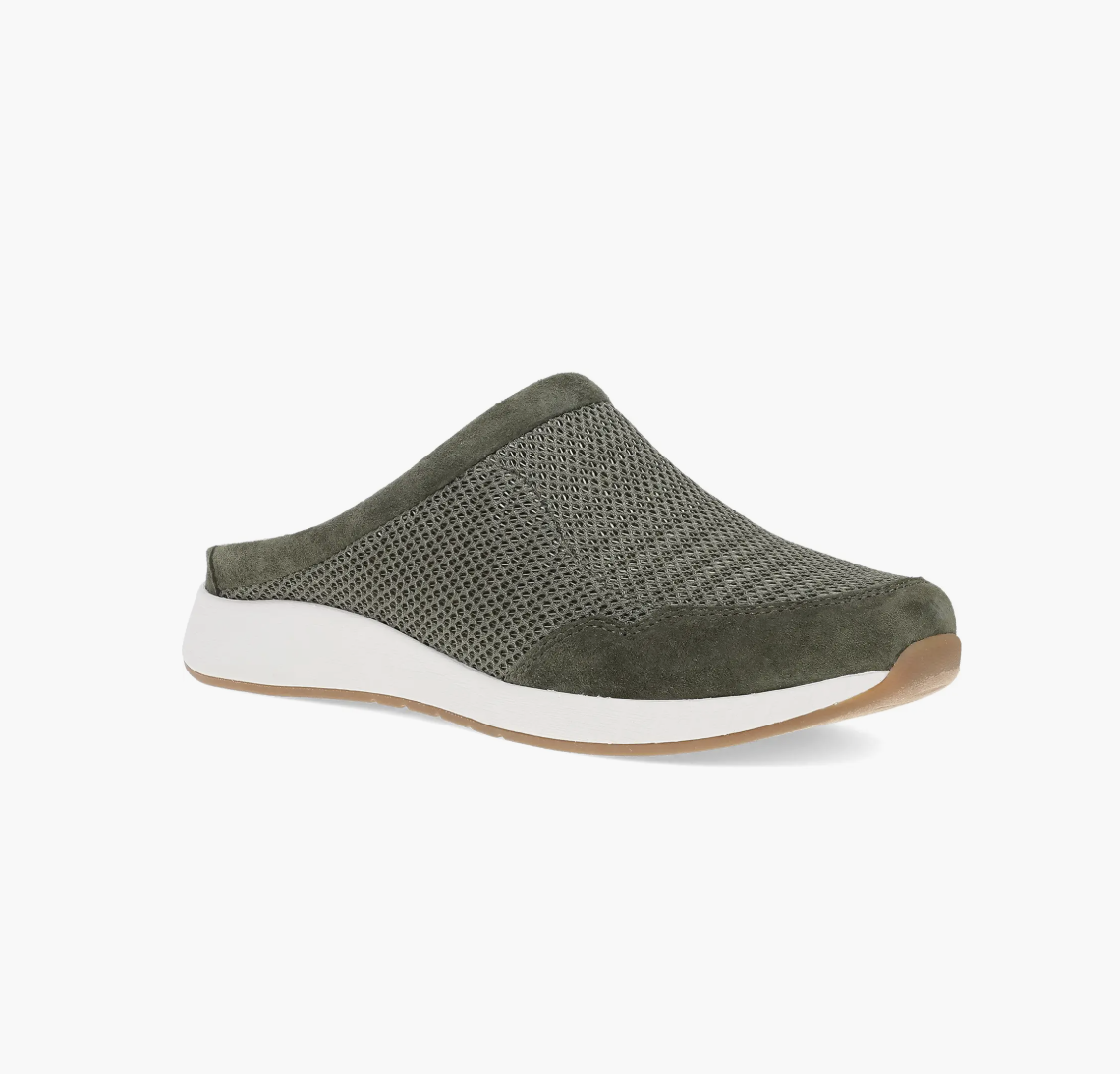 Dansko Claudia sneaker mule with a suede upper and sporty sole.