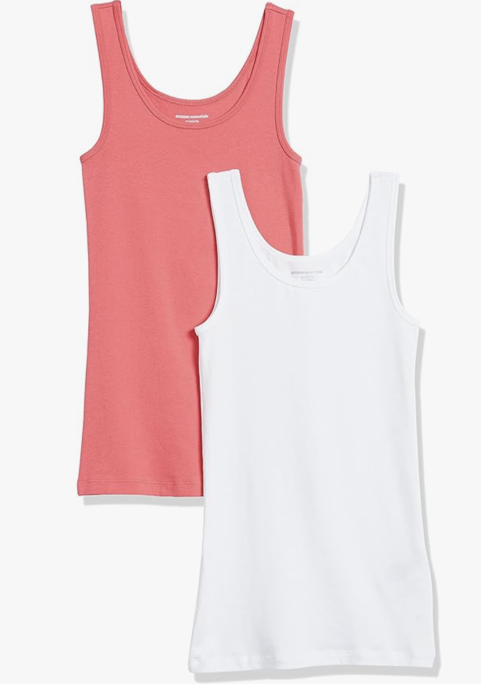Amazon Essentials ribbed scoop-neck tank tops for layering with balletcore outfits.