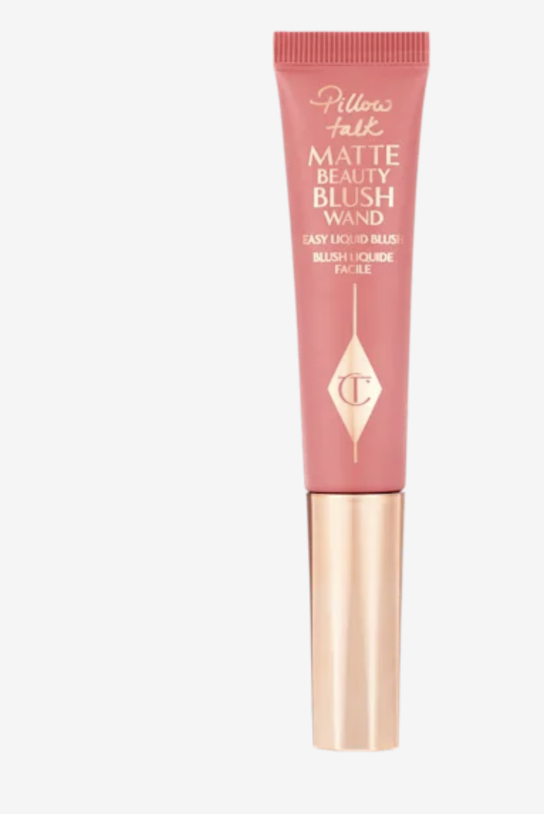 A tube of Charlotte Tilbury Matte Beauty Blush Wand liquid blush standing upright.