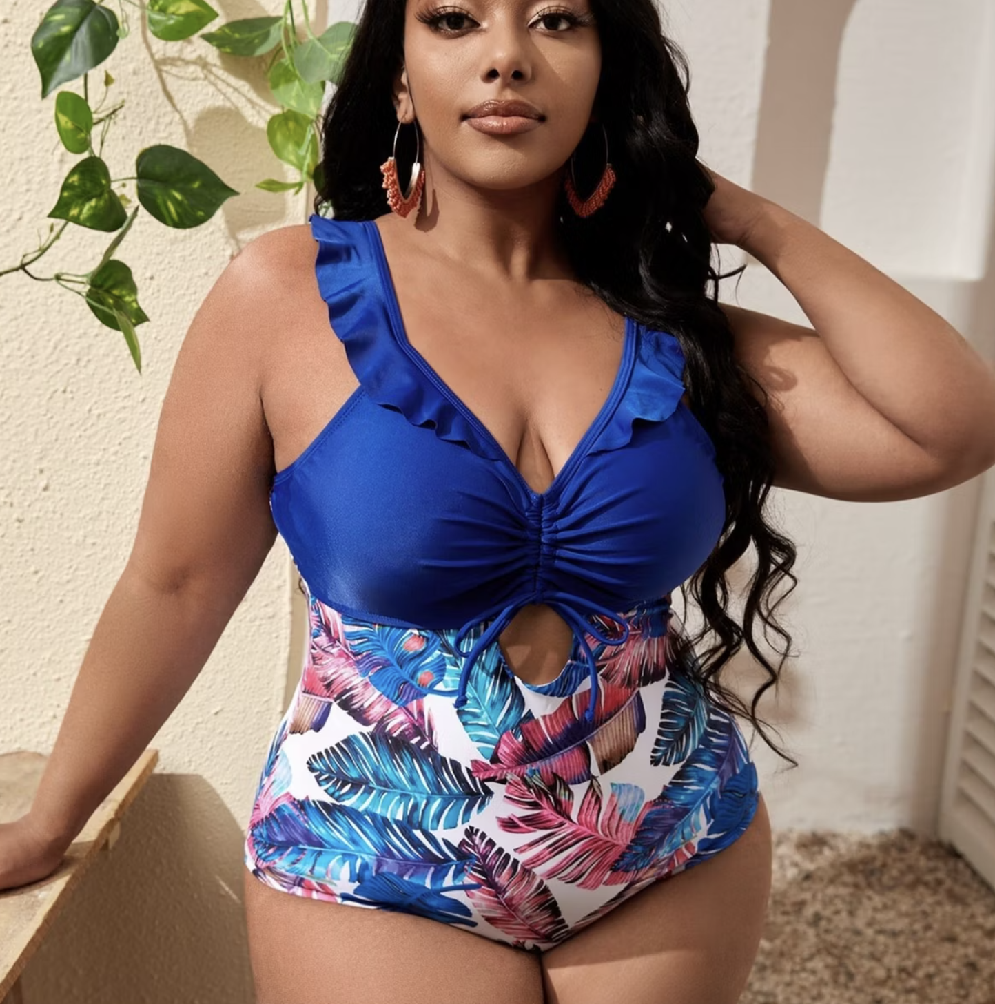 Tummy Control Ruffle Bathing Suit