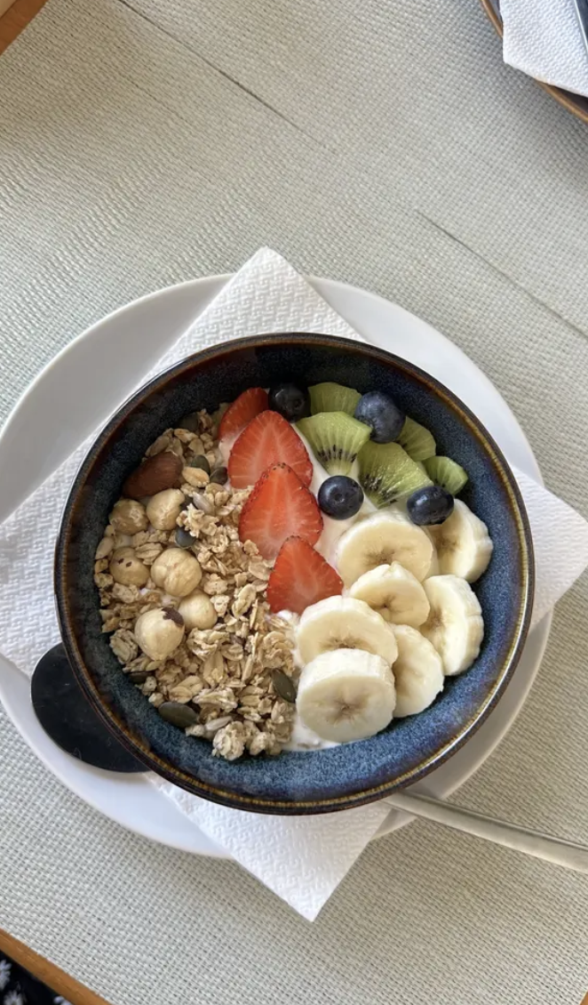 Two simple repeatable breakfast options prepared in a kitchen