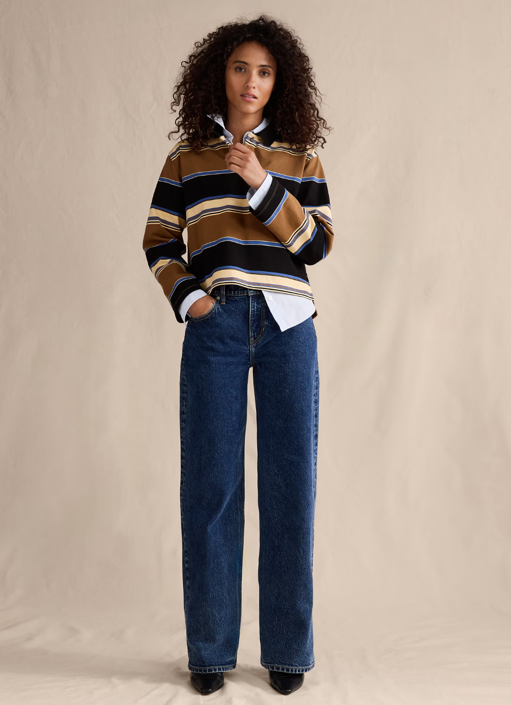 Mid-Rise 90S Loose Jean $120.00