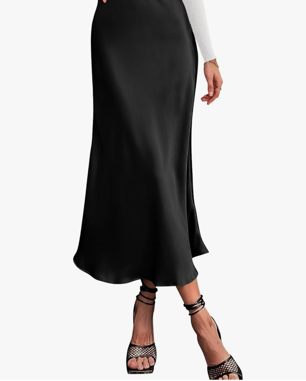 Long Satin Skirt