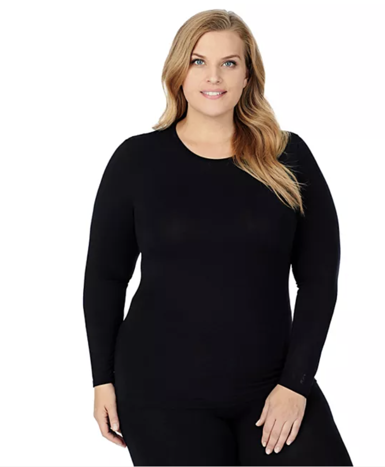Women’s fitted long-sleeve thermal layering top